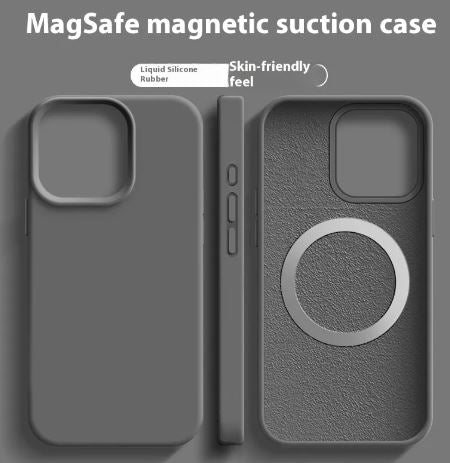 Magnetic Liquid Silicone Magsafe Case For iPhone