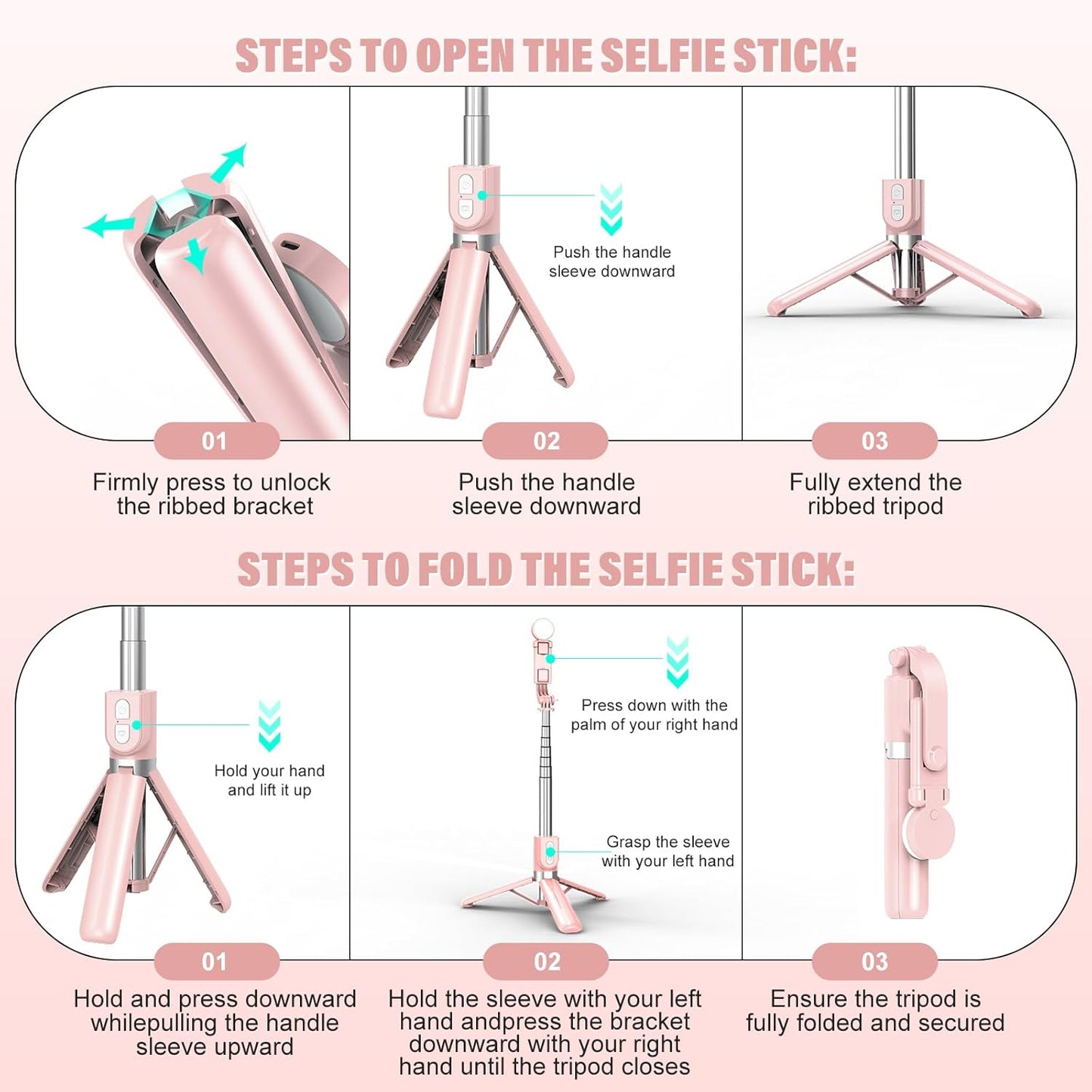 Smart Selfie Stick with Tripod