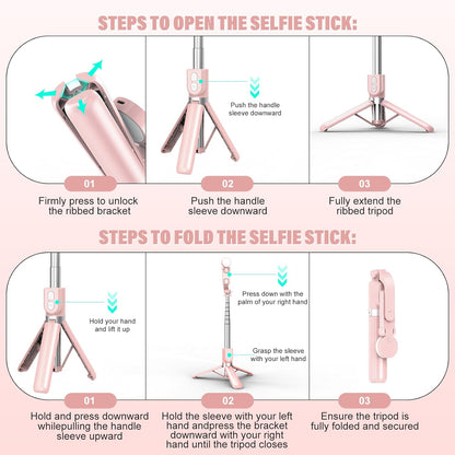 Smart Selfie Stick with Tripod